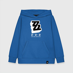 Толстовка детская хлопковая Zenless zone zero лого, цвет: синий