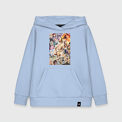 Толстовка детская хлопковая Хвост Феи Венди Марвелл, цвет: мягкое небо