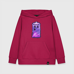 Толстовка детская хлопковая Violet tardis, цвет: маджента