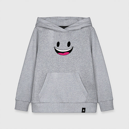 Детская толстовка-худи Улыбашка / Меланж – фото 1