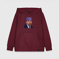 Толстовка детская хлопковая Prison mike Michael Scott офис, цвет: меланж-бордовый