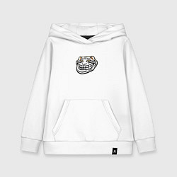 Детская толстовка-худи Мемное лицо кота