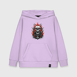 Детская толстовка-худи Рок музыкант череп