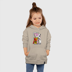 Толстовка детская хлопковая One-Punch Man Ванпанч, цвет: миндальный — фото 2