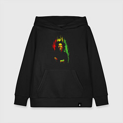 Толстовка детская хлопковая Bob Marley vibe, цвет: черный