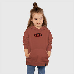 Толстовка детская хлопковая Logo Ateez, цвет: кирпичный — фото 2