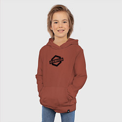 Толстовка детская хлопковая США - Нью-Йорк, цвет: кирпичный — фото 2