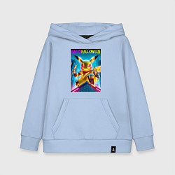 Детская толстовка-худи Happy halloween - terrible Pikachu