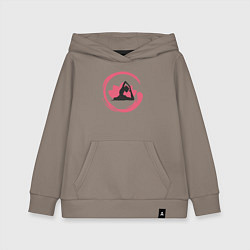 Толстовка детская хлопковая Lotus yoga, цвет: утренний латте