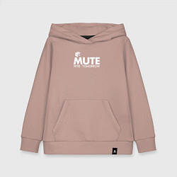 Толстовка детская хлопковая Depeche Mode - Mute Records, цвет: пыльно-розовый