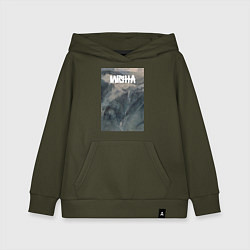 Толстовка детская хлопковая Misha горное ущелье, цвет: хаки