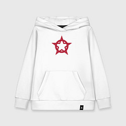 Толстовка детская хлопковая Red star USSR, цвет: белый