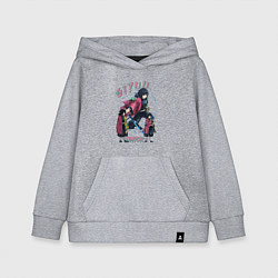 Толстовка детская хлопковая Клинок рассекающий демонов Giyu Tomioka, цвет: меланж
