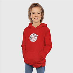 Толстовка детская хлопковая Космический шаттл, цвет: красный — фото 2