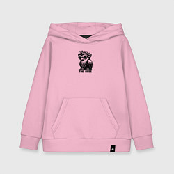 Детская толстовка-худи Крутой голубь в очках и надпись - The Boss