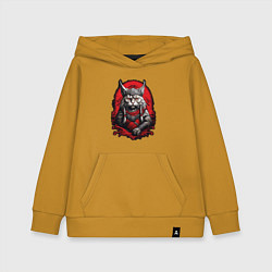 Детская толстовка-худи Кот викинг