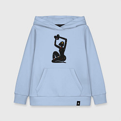 Толстовка детская хлопковая Magic woman, цвет: мягкое небо