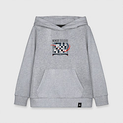 Толстовка детская хлопковая Молекулы памяти, цвет: меланж