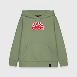 Толстовка детская хлопковая Nissan car, цвет: авокадо