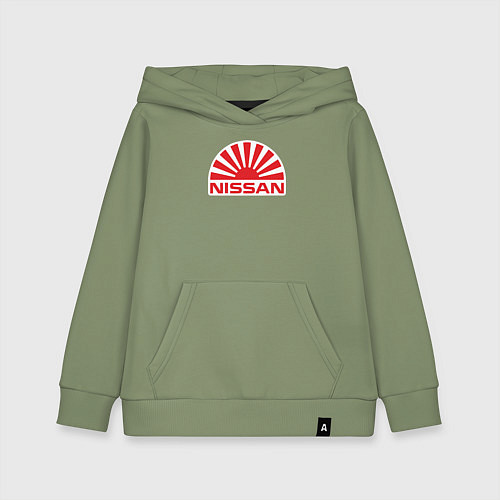 Детская толстовка-худи Nissan car / Авокадо – фото 1