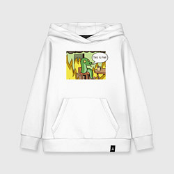 Толстовка детская хлопковая 2025 - This is fine, цвет: белый