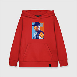 Толстовка детская хлопковая 50 cent rapper, цвет: красный