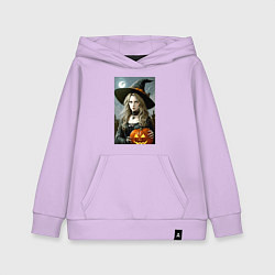 Детская толстовка-худи Ведьма держит тыкву - хэллоуин