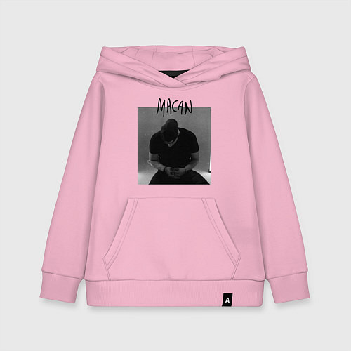 Детская толстовка-худи Макан - музыка / Светло-розовый – фото 1