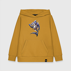 Детская толстовка-худи Акула - крутой ныряльщик