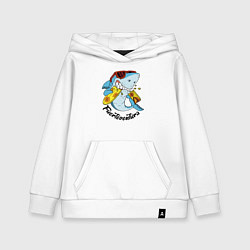 Толстовка детская хлопковая Fuerteventura summer style - shark, цвет: белый