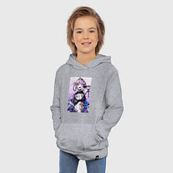 Толстовка детская хлопковая Песнь ночных сов Надзуна, цвет: меланж — фото 2