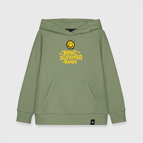Детская толстовка-худи Лучшее лето на свете / Авокадо – фото 1