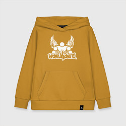 Толстовка детская хлопковая Street Workout W5 Крылья, цвет: горчичный