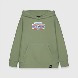 Толстовка детская хлопковая Зимние праздники, цвет: авокадо