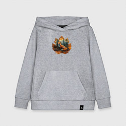 Детская толстовка-худи Лиса и лист