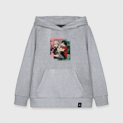 Толстовка детская хлопковая Моя геройская академия Бакуго и Деку, цвет: меланж