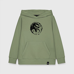 Толстовка детская хлопковая Профиль Вкнома в круге, цвет: авокадо