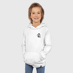 Толстовка детская хлопковая Сердце под замочком пара для ключа, цвет: белый — фото 2