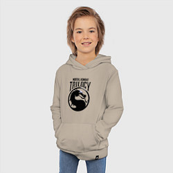 Толстовка детская хлопковая Mortal kombat trilogy, цвет: миндальный — фото 2
