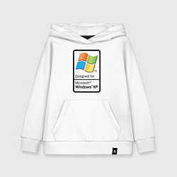 Толстовка детская хлопковая Предназначен для xp, цвет: белый