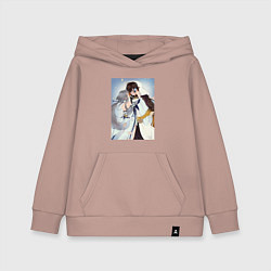 Толстовка детская хлопковая Джун Ли и Гуй Джун, цвет: пыльно-розовый