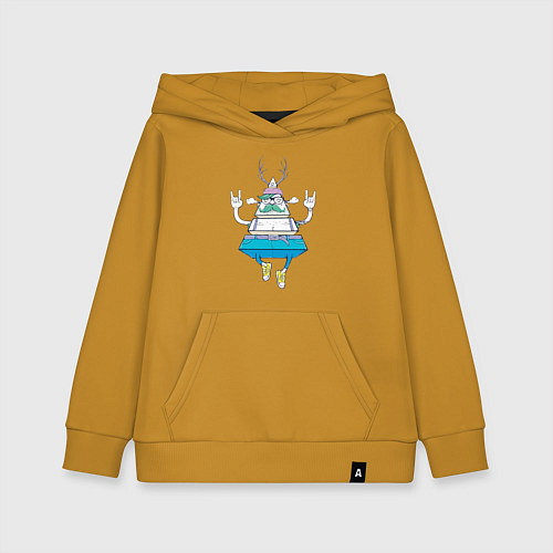 Детская толстовка-худи Выход в астрал / Горчичный – фото 1