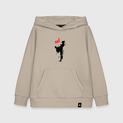 Детская толстовка-худи Кикбоксинг атака