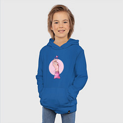 Толстовка детская хлопковая Сердечко, цвет: синий — фото 2
