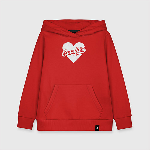 Детская толстовка-худи Love Cavaliers / Красный – фото 1