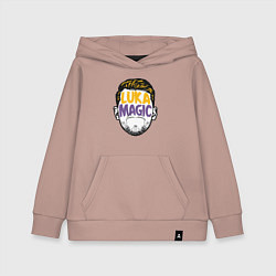 Толстовка детская хлопковая Luka magic face, цвет: пыльно-розовый