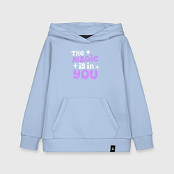 Толстовка детская хлопковая Магия в тебе, цвет: мягкое небо