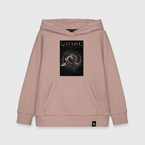 Детская толстовка-худи Quake champions Anarki / Пыльно-розовый – фото 1
