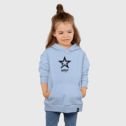 Толстовка детская хлопковая Maya - star, цвет: мягкое небо — фото 2