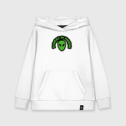 Толстовка детская хлопковая Остерегайтесь людей, цвет: белый